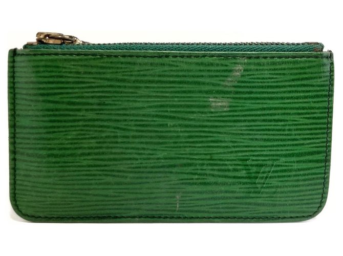 Louis Vuitton Pochette Clés Verde Pelle  ref.316327