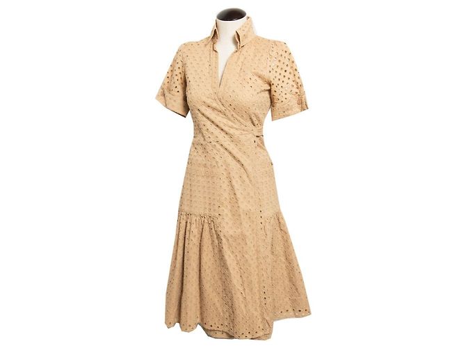 Diane Von Furstenberg DvF Vintage Bellette Kleid Karamell