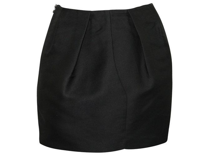 3.1 Phillip Lim Stiff Mini Black Skirt Polyester  ref.316566