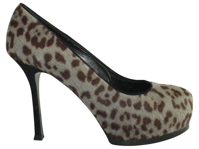 ysl animal print shoes