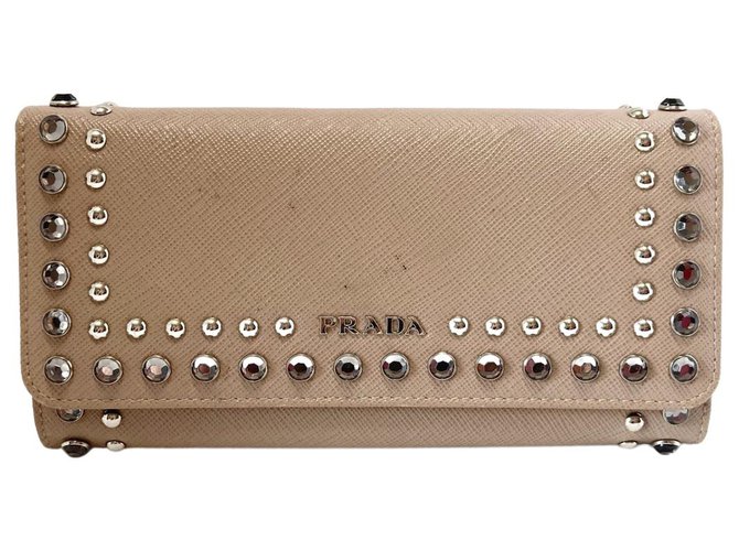 prada wallet beige