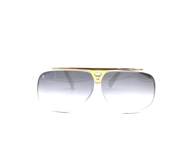 Louis Vuitton White Gold Monogram Evidence Lens Sunglasses Multiple colors  ref.317199 - Joli Closet