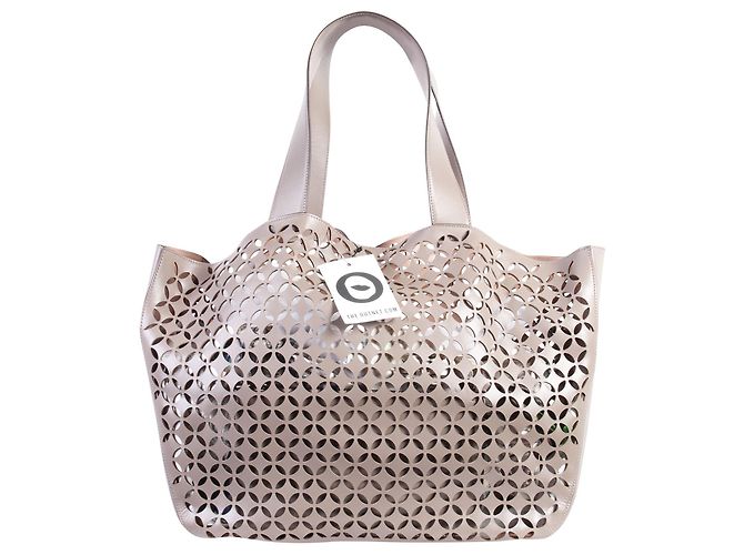 Alaïa Laser Cut Leather Tote Bag