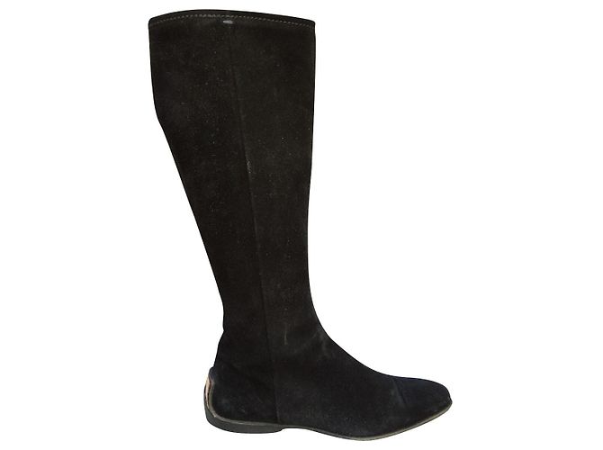 Gucci Wildlederstiefel Schwarz 38 IT