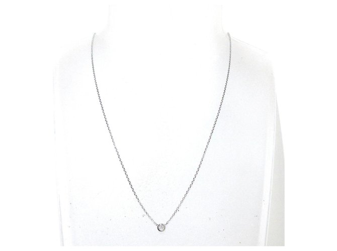 Cartier necklace Silvery White gold  ref.317726