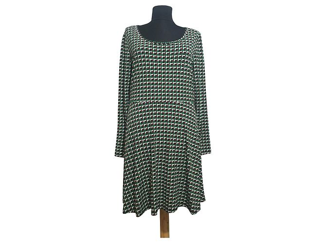 Vestido Michael Kors Verde Talla M Multicolor