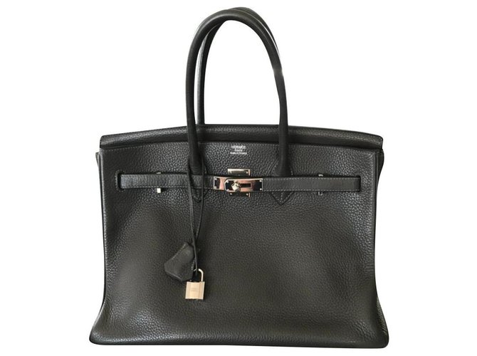 Hermès Birkin 35 Dark grey Leather  ref.317798