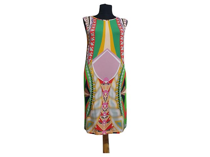 Autre Marque Vestido Piu Piu de Viscosa y Elastano Multicolor