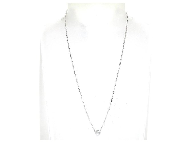 Cartier necklace Silvery White gold  ref.317986