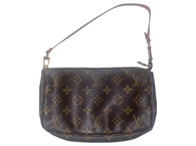 Louis Vuitton Clutch Tasche Braun Stoff