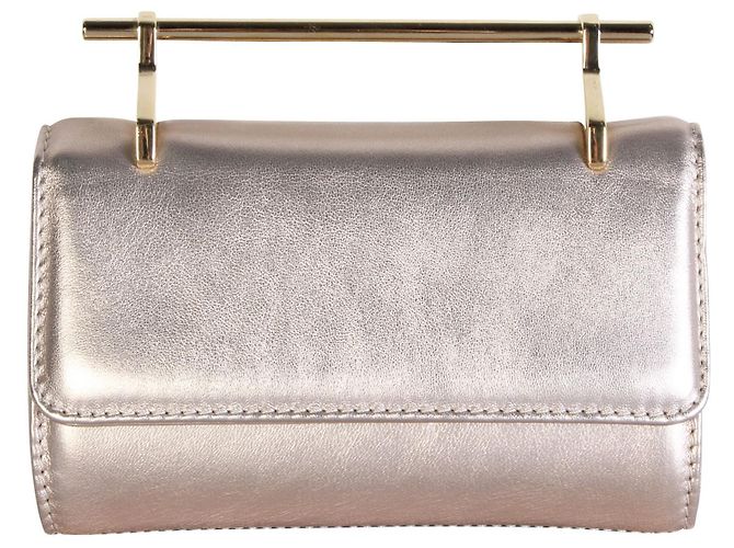 M2malletier Bolso de mano de oro rosa