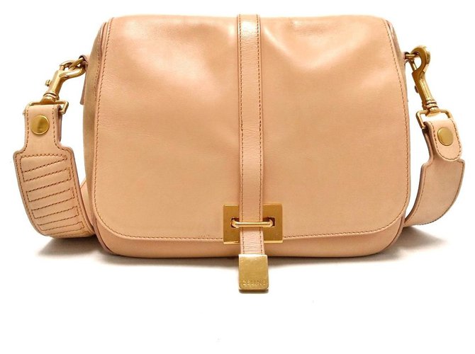 Céline shoulder bag Beige Leather  ref.318219