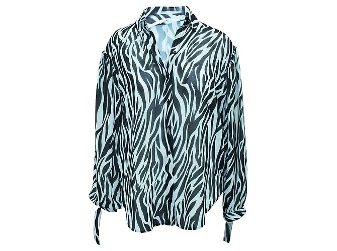 Robert Rodriguez Camicia con stampa zebrata