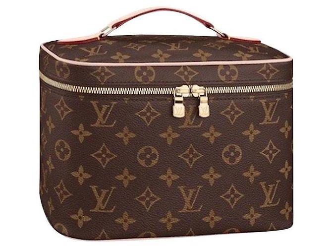 LOUIS VUITTON - NICE BB MONOGRAM CANVAS CASE Marrom