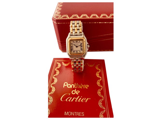 Cartier Panther Gold and Steel Golden Yellow gold  ref.318776