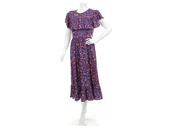 Vestido Maxi Baum und Pferdgarten Morado de Viscosa Multicolor Púrpura