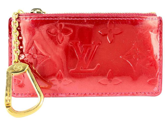 Louis Vuitton Pochette Cle Monogram Red  Louis vuitton pochette, Louis  vuitton shoes, Vuitton