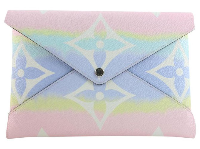 Louis Vuitton Envelope Bolsa GM Pink Tie Dye Monograma Escale Kirigami  ref.318964