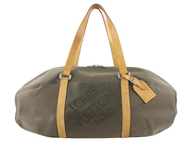 Louis Vuitton Terre Damier Geant Attaquant Duffle Bag Leather  ref.318976