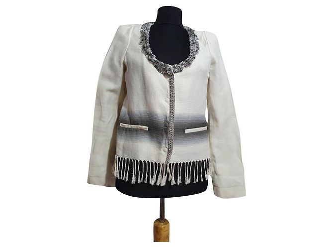 Blazer Patrizia Pepe de algodón y lino Multicolor