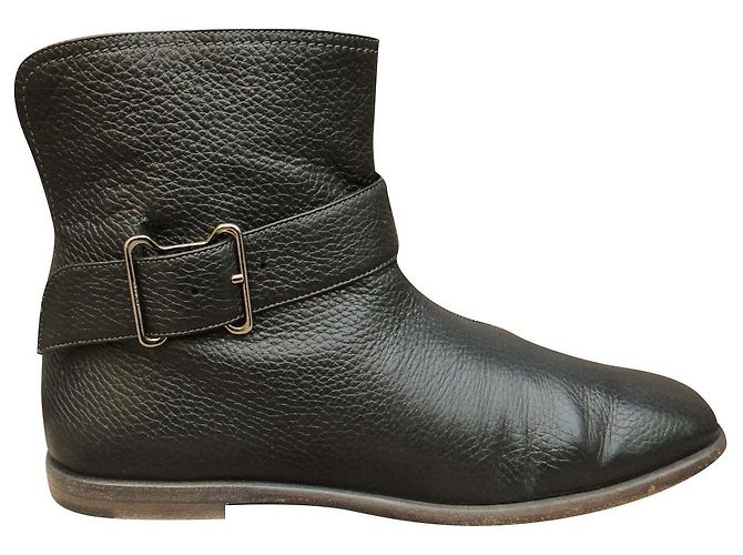 Botas Desia Bally de piel negra 38 Negro