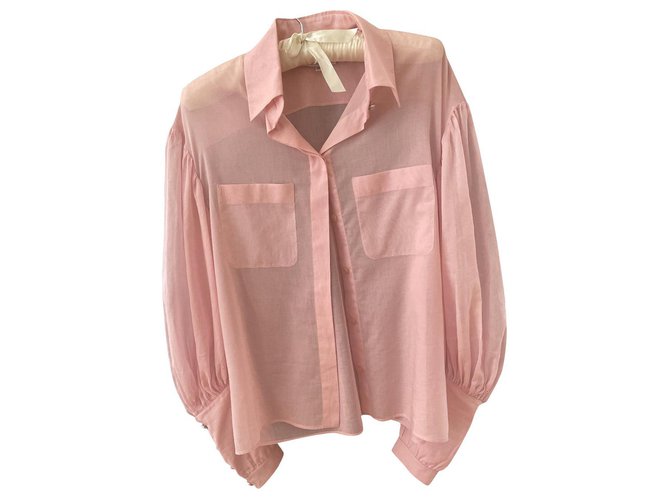 Cambon Camisa de chanel Rosa Algodón  ref.319207