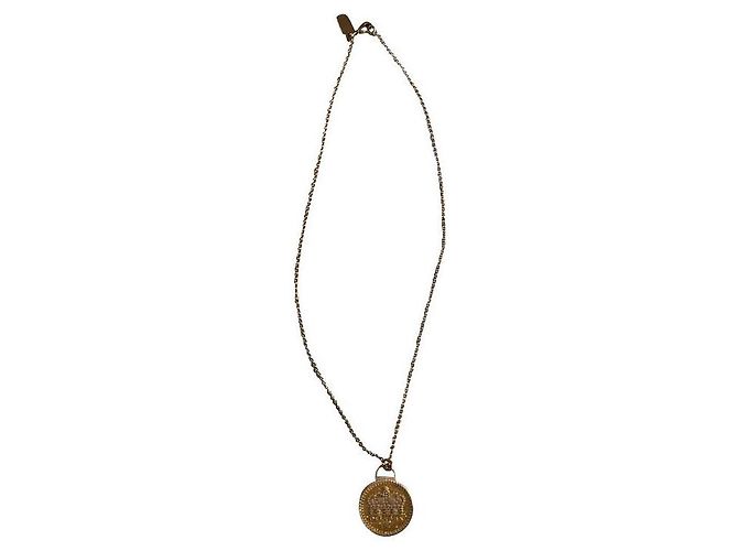 Collar Delvaux chapado en oro Gold hardware