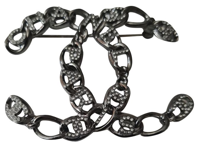 Chanel lined C Black Metal  ref.319368