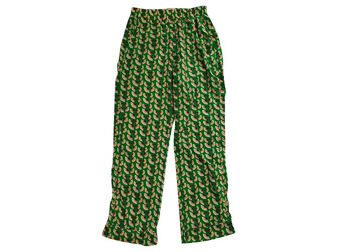 Autre Marque Lollys Laundry Hose Grün Polyester XS Mehrfarben