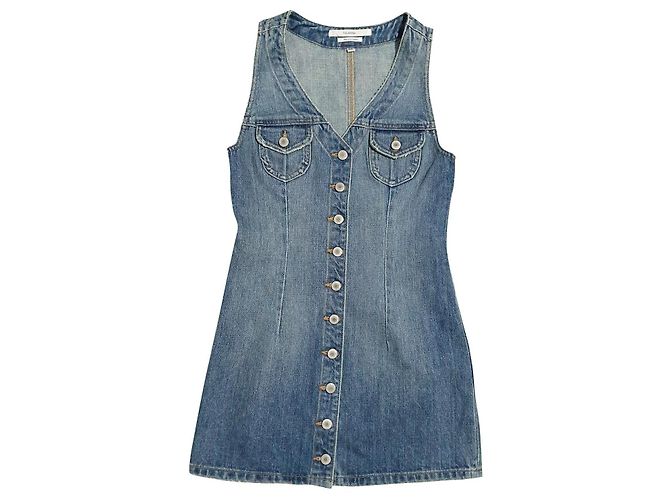 Autre Marque Tularosa Zoe Denim Minikleid Blau