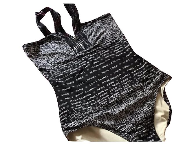 Cambon Chanel Trajes de baño Negro