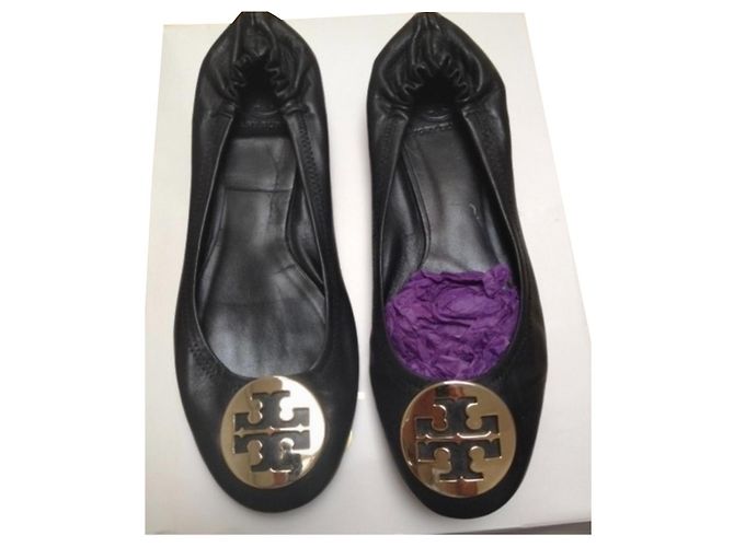 Ballerine Tory Burch in pelle nera Nero