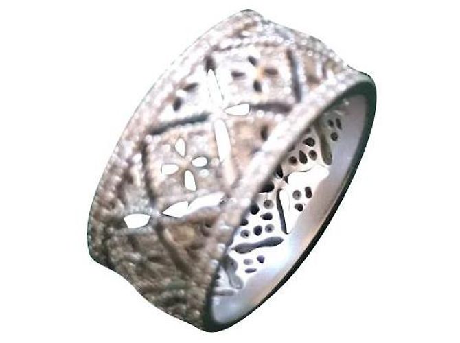 Autre Marque Anello Pizzo Montefiore Oro Bianco 18k Modello piccolo Argento