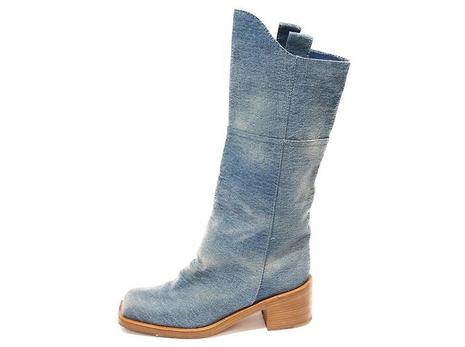 BOTAS CHANEL CAVALIERE Azul