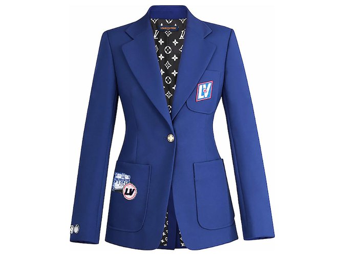 Louis Vuitton Blazer Jacket with Embroidered Patch