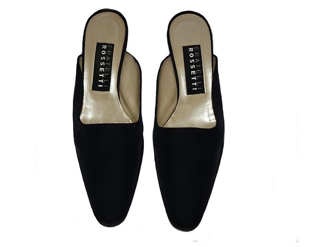 SABOT FRATELLI ROSSETI IN RASO NERO