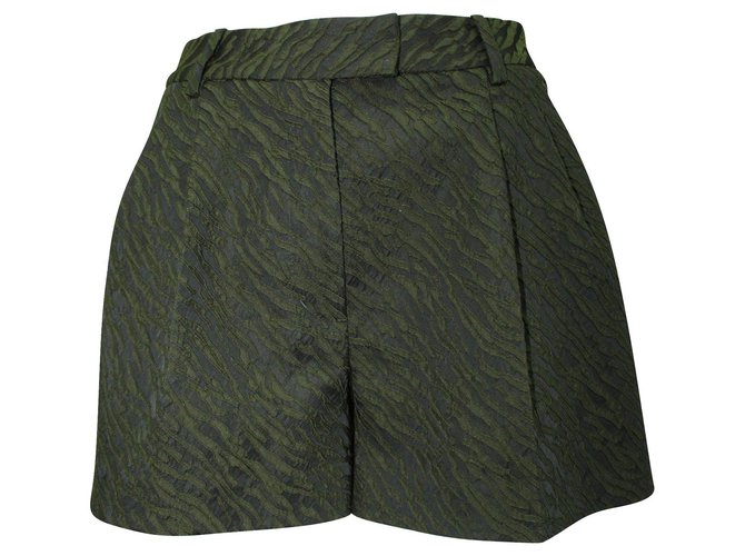 3.1 Phillip Lim Dark Green Shorts Polyester  ref.320537