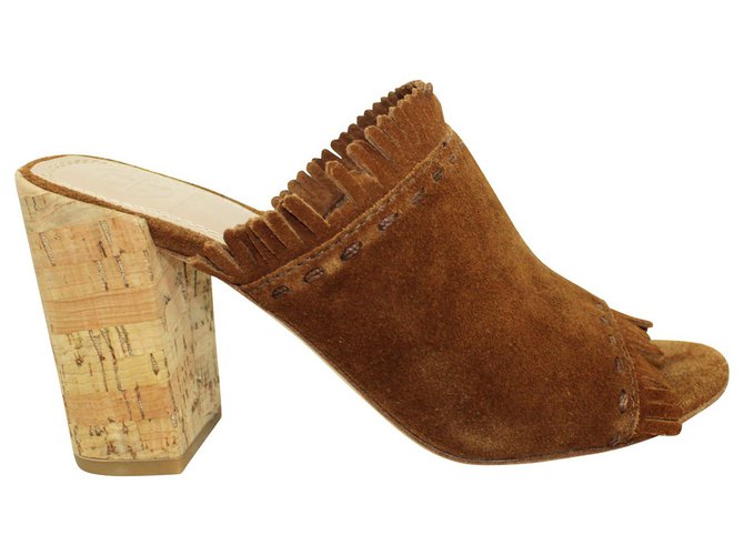 tory burch suede mules