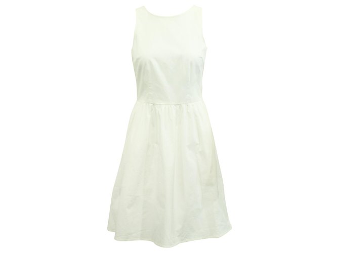 Michael Kors Off White Dress Cotton  ref.320567