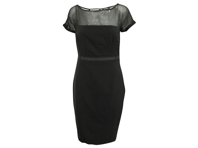Max & Co Black Short Sleeves Dress