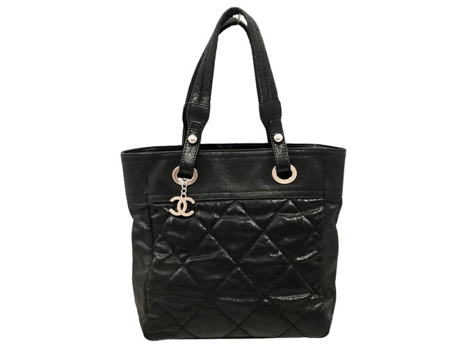 Chanel Paris Biarritz Negro Lienzo  ref.320695