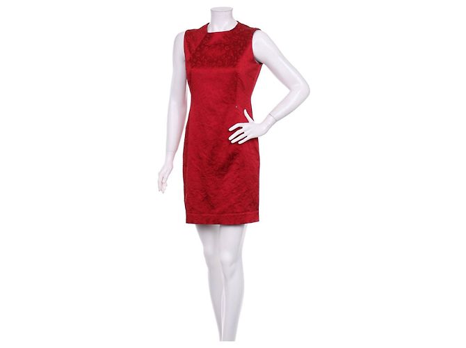 Aigner Logo Kleid Bordeaux