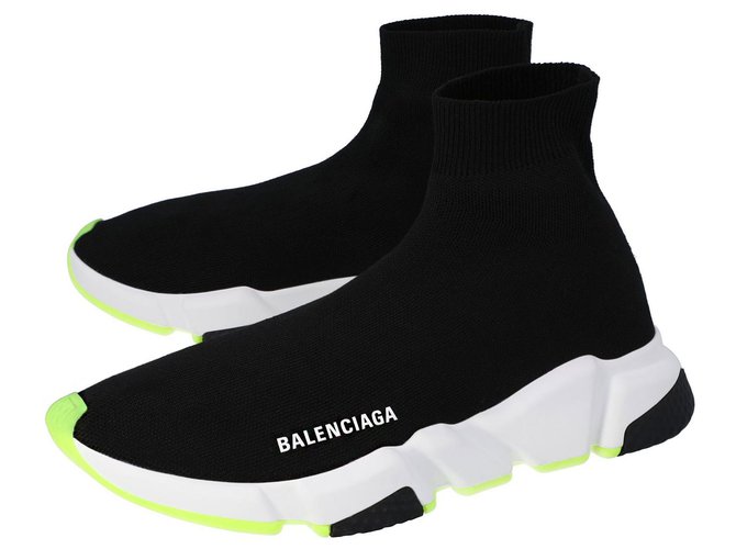 Balenciaga Zapatillas Speed para hombre Negro Poliéster ref.321037 - Joli  Closet
