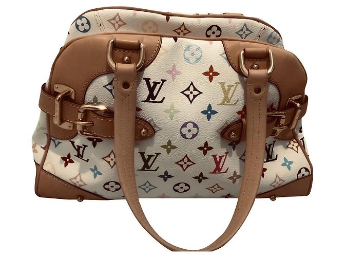 Louis Vuitton Leder Handtasche Mehrfarbig Mehrfarben
