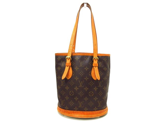 Louis Vuitton Bucket PM Brown Cloth  ref.321254