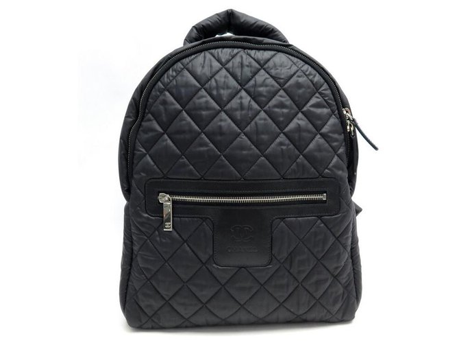 CHANEL COCO COCOON BACKPACK IN BLACK QUILTED CANVAS NYLON BLACK BACKPACK  BAG Cloth ref.321289 - Joli Closet