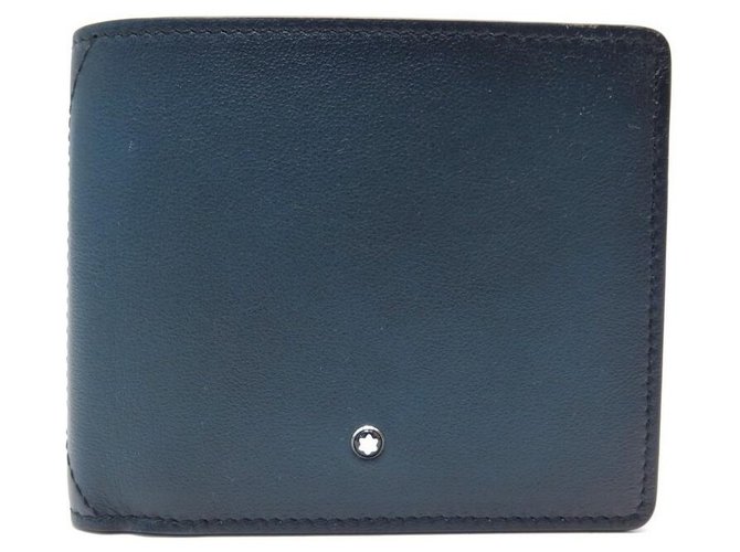 Montblanc Meisterstuck Compact Leather Wallet Blue