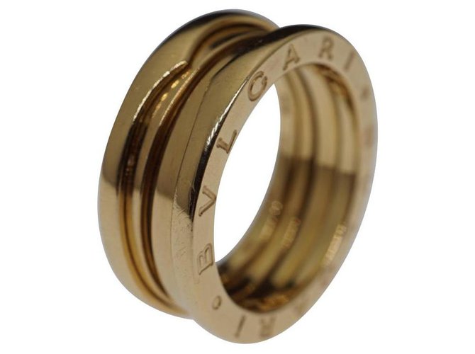 Bulgari Bvlgari B.Zero1 18k yellow gold 2-Band Ring Size 54 Gold hardware  ref.321439