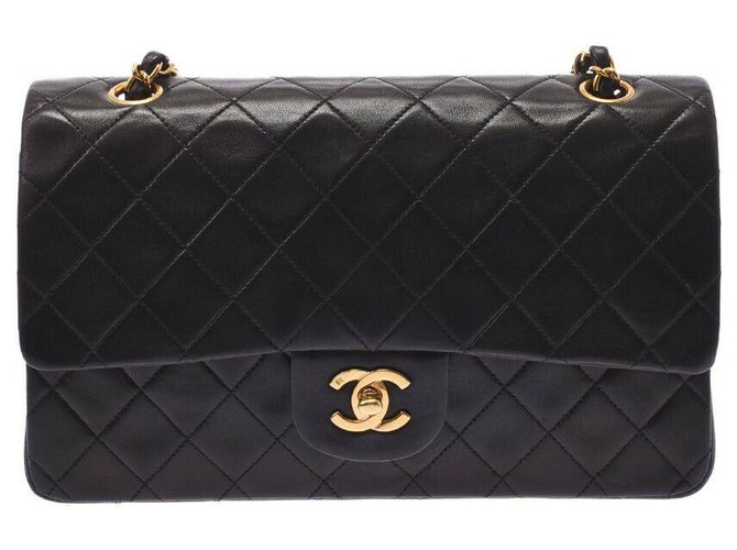 Chanel Timeless Black Leather  ref.321480