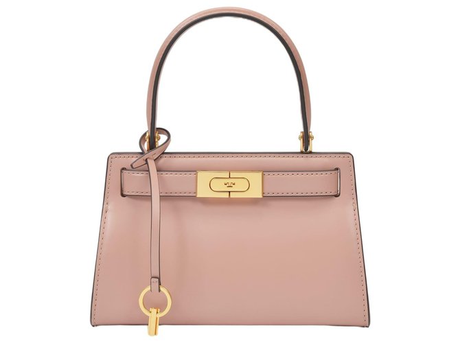 Tory Burch Lee Radziwill Petite Bag in Pink Leather  - Joli Closet